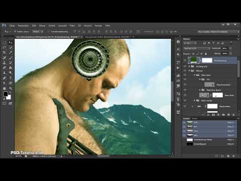 Photoshop kompozisyon - Satran&ccedil; oyunu - B&ouml;l&uuml;m 12: Mekanik kulak hazırlamak ve yerleştirmek