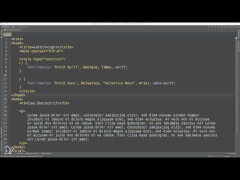 Basics HTML, CSS and JavaScript - 36 Define font families