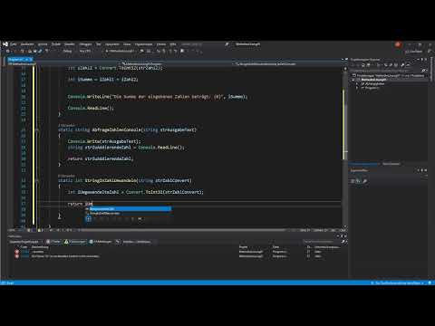 Programmation C#: 6.7 | Solution pour la création de méthodes