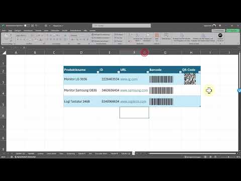 Excel tips: 28 | Automatically create barcode and QR code