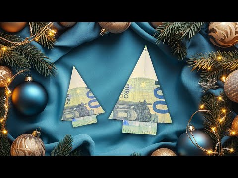 Immagine di anteprima: Piegare banconote per Natale: Le nostre 3 migliori istruzioni