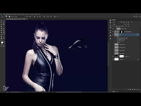 Photoshop'da kompozisyon oluşturma: Başlangıç seviyesi için Kara Dul - 2 örümcek bacağı çizmek