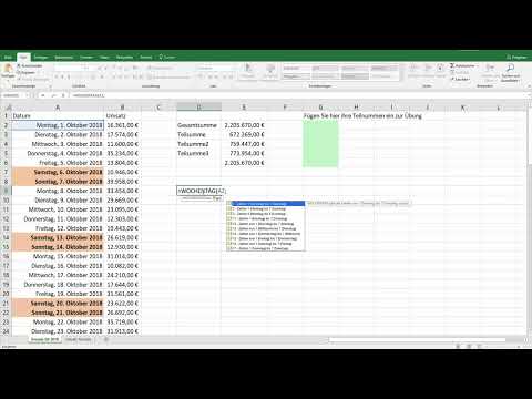Tutorial de Excel: Pivote, gráficos y diseño de tablas para una presentación clara de los datos - 2.7 Día de la semana en formato condicional