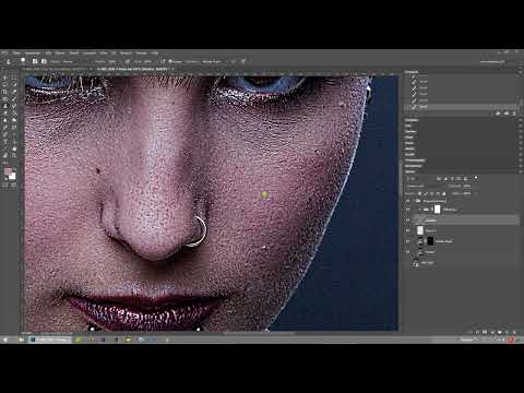 Séparation fréquentielle dans Photoshop - 17 structures de calque d'aide