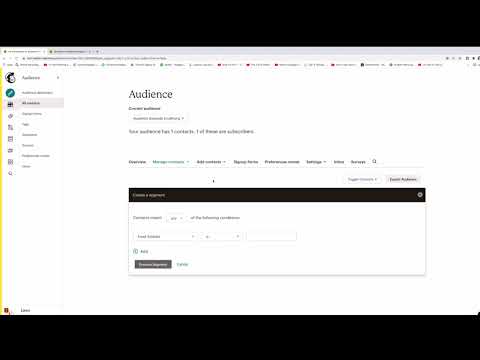 Mailchimp: 1.6 | Slet og rediger segmenter