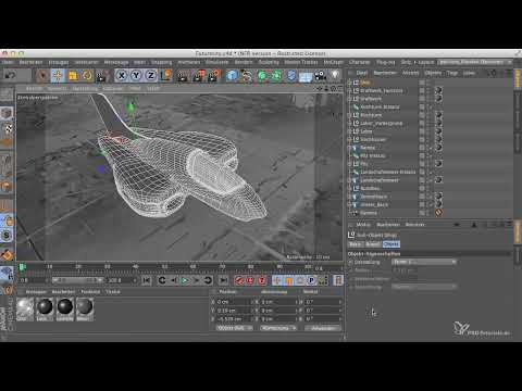 Cinema 4D, Photoshop ile buluşuyor: I - 3.4. Küçük uzay gemisi yerleştirme