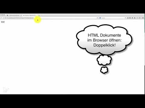 Basics HTML, CSS and JavaScript - 03 Creating, displaying and editing HTML documents