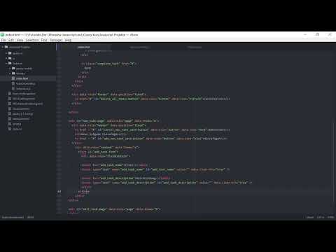 Den ultimata träningen för JavaScript och jQuery - 8.4 Att göra-lista: Lägga till uppgifter, skapa sidor