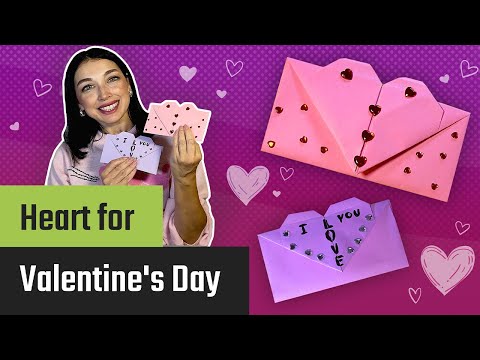 Forhåndsvisningsbillede: Origami kærlighedsbrev: Vejledning til at folde et hjerte-brev med video og billeder