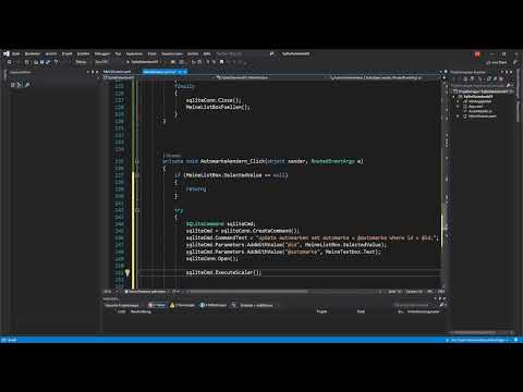 C#-Programmierung: 14.9 | Daten in einer SQLite-Datenbank ändern