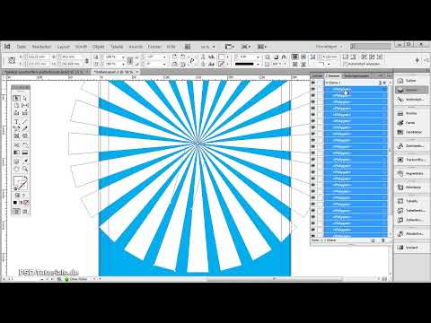 Plakat gestalten in Adobe InDesign - Teil 1: Strahleneffekt
