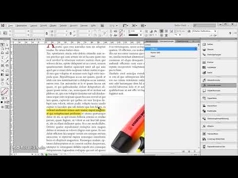Basta "marcare" il testo in InDesign.