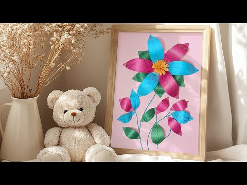 Forh&aring;ndsvisningsbillede: Lav smukke 3D-blomster med dit barn: En trin-for-trin vejledning