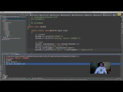 Java f&uuml;r Einsteiger &ndash; 8.5 Input/Output mit Java