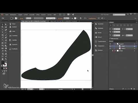 Høje hæle oprettet i Adobe Illustrator - Del 2