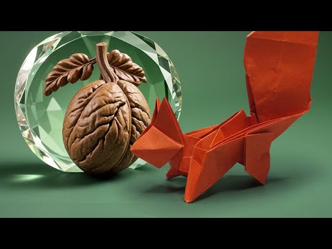 Forhåndsvisningsbillede: Origami egern: vejledning med billeder og video