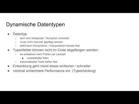 Programmazione software per principianti: 7.8 Tipi di dati statici vs dinamici