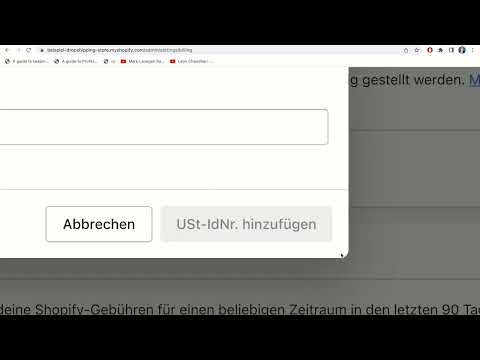 E-handelskurs: 5.4 | Shopify - Angiv momsregistreringsnummer