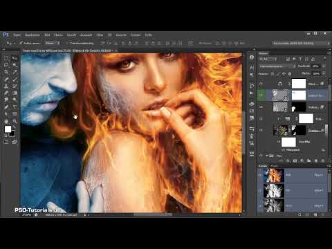 Photoshop-Composing - Feuer und Eis - Teil 10: Weitere Optimierung des frostigen Looks