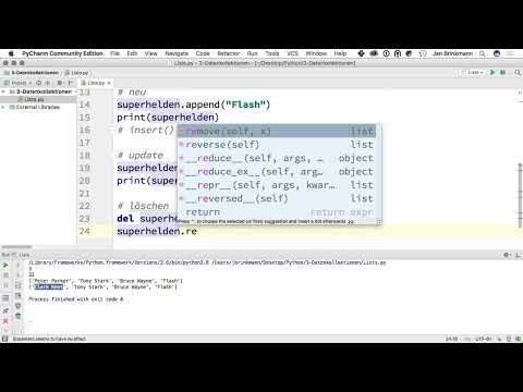 Programmieren mit Python &ndash; 3.1 Listen