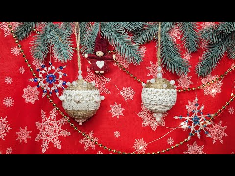 Vorschaubild: Weihnachtskugel aus Schnur für den Tannenbaum: Wir basteln gemeinsam mit dem Kind, Schritt für Schritt