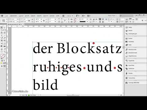 Blokjusteringen i InDesign