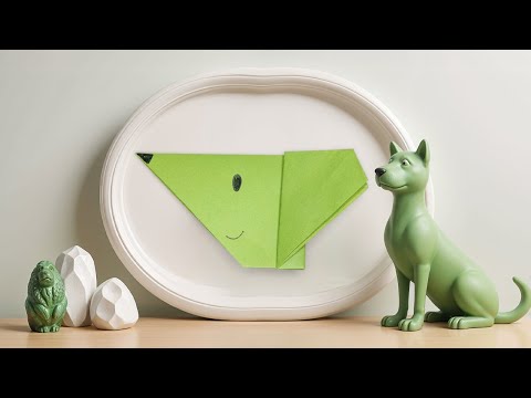 Forhåndsvisningsbillede: Schaferhund-origami - nem vejledning for børn fra 3 år