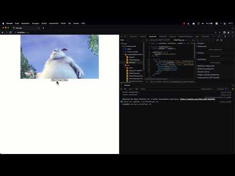 React-Tutorial: 5.3 | Neue Video-Player-Komponente mit Play/Pause/Stopp