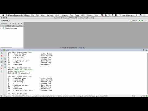 Programmare con Python – 16.1 La descrizione del compito: gestione dei libri