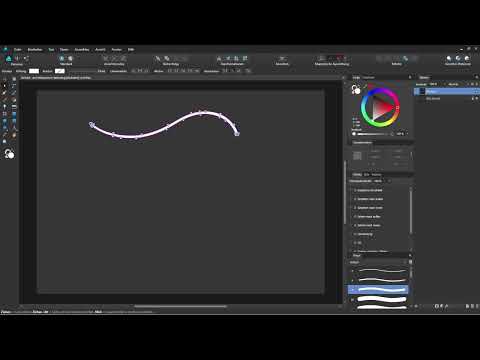 Affinity Designer -opastus – Perusteet: 4.5 | Lyijykynätyökalu ja vektorisivellin