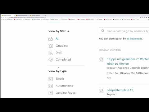 Mailchimp: 4.2 | Se og rediger kampagner