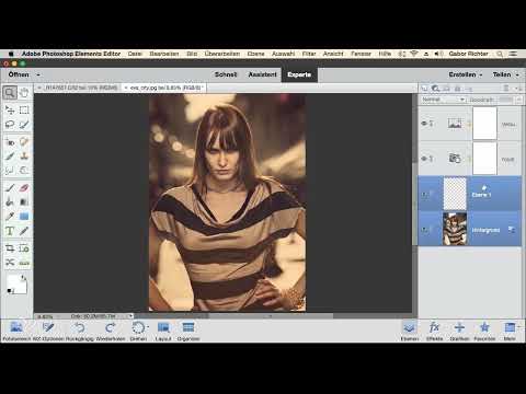 Photoshop Elements: 5.5 | Slå sammen lagene