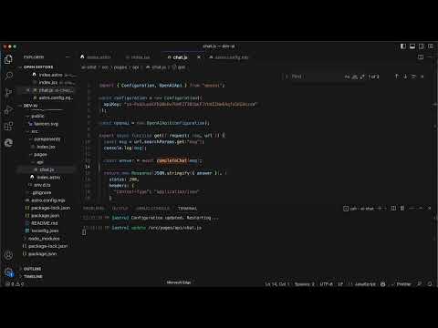 Trasmissione della segnalazione dell'utente all'API di OpenAI.