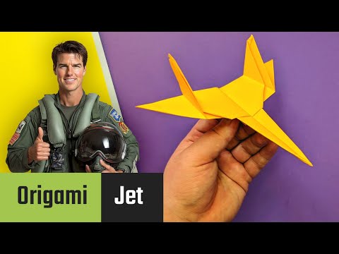 Vorschaubild: Cooler Origami-Jet aus Papier – Bastelidee für Kinder