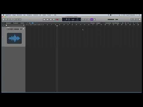Logic Pro X ile müzik prodüksiyonuna giriş: 2.2 Taşıma penceresi