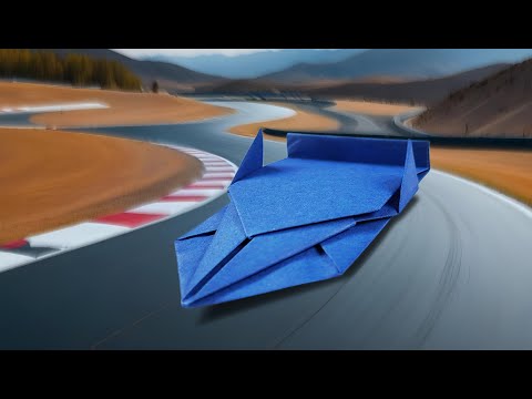 Forhåndsvisningsbillede: Racerbil lavet af papir - Origami vejledning med video og fotos