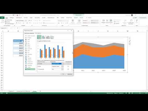 Cr&eacute;er un diagramme dans Excel : 6.1 | &Eacute;volution du chiffre d'affaires et graphique de la fourchette cible