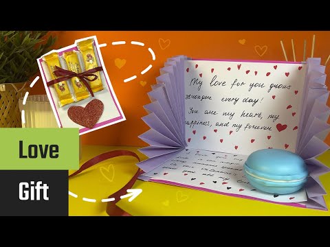 Forh&aring;ndsvisningsbillede: S&oslash;d Valentinsdag kort med overraskelse: vejledning med video, fotos og beskrivelse