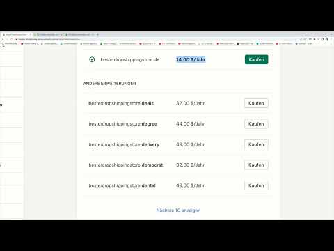 E-handelskurs: 5.9 | Shopify - Køb af domæne