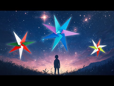 Vorschaubild: Origami Stern falten aus Papier