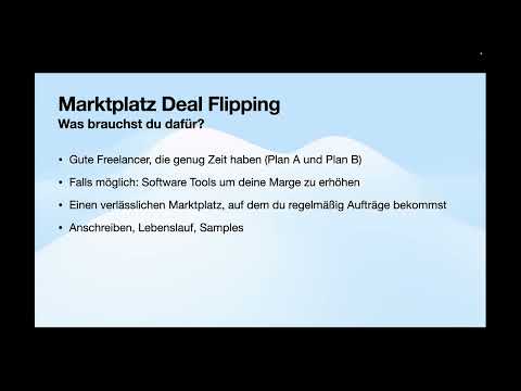 51 - Was brauchst du für das Marktplatz Deal Flipping