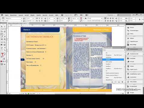 Créer une table des matières dans InDesign