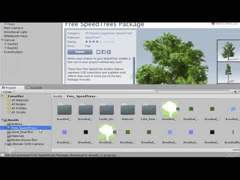 360°-Arkitekturvyer med Unity och Cinema 4D - Importera 11 träd
