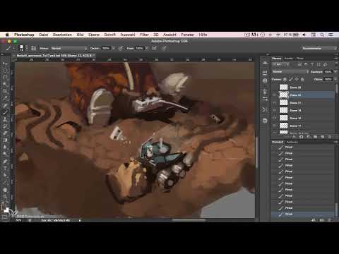 Character painting in Photoshop - Module 4.9 Completion and other effects