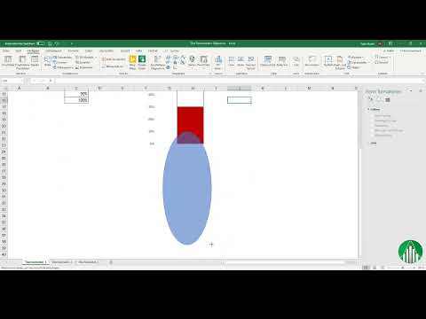 Cr&eacute;er un diagramme sur Excel : 5.1 | Diagramme en forme de thermom&egrave;tre