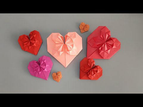 Vorschaubild: Origami Herz Faltanleitung