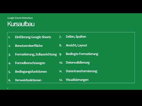 Google Sheets -opas: 1.2 Mitä sinua odottaa kurssilla!