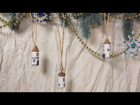 Forhåndsvisningsbillede: DIY-guide: Juletræsudsmykning i form af et korkhus