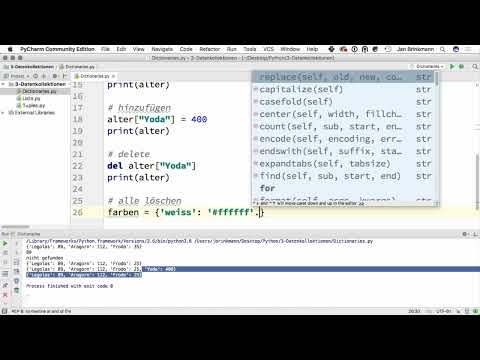 Programmieren mit Python – 3.3 Dictionaries