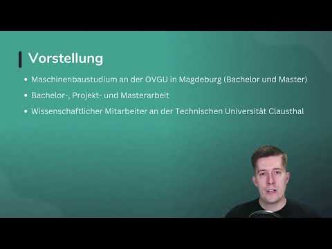 Forhåndsvisningsbilde: Maskinteknikkstudier: Markus Quanz' verdifulle tips
